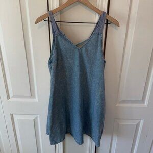 Loveriche Women’s Denim Cotton Blend A-Line Dress Size Medium